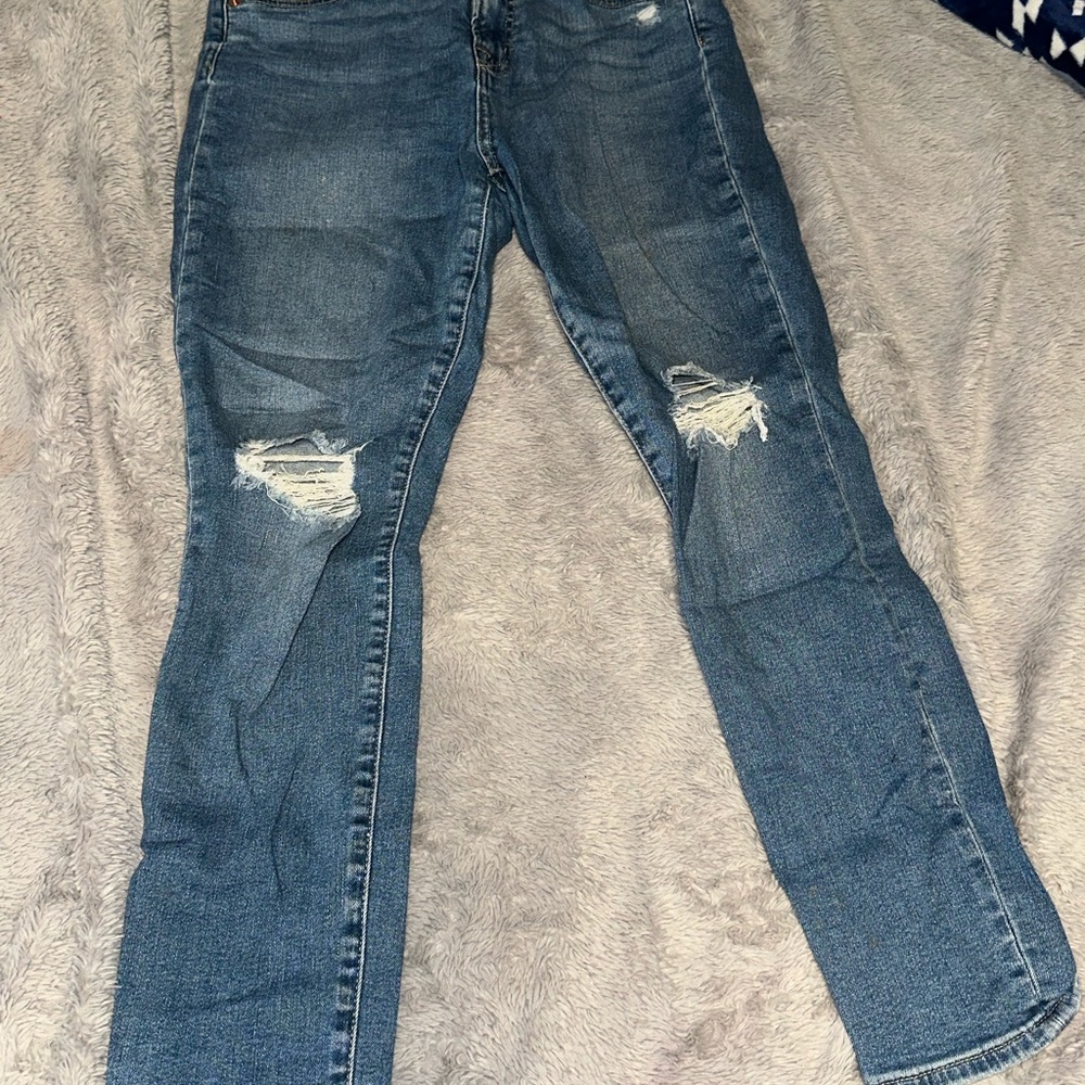 GAP True Skinny High Rise Blue Jeans